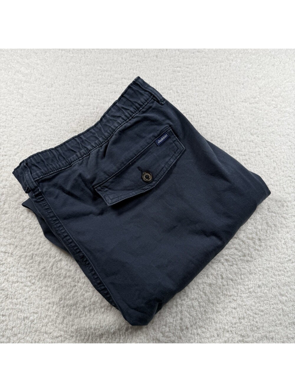 Chubbies Men’s Originals Pants XL 30” Inseam Navy Blue Stretch Waist